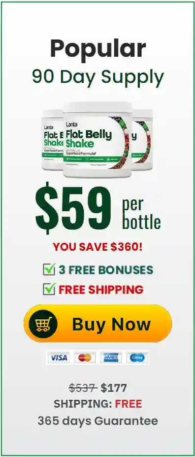 Lanta Flat Belly Shake 3 bottle price