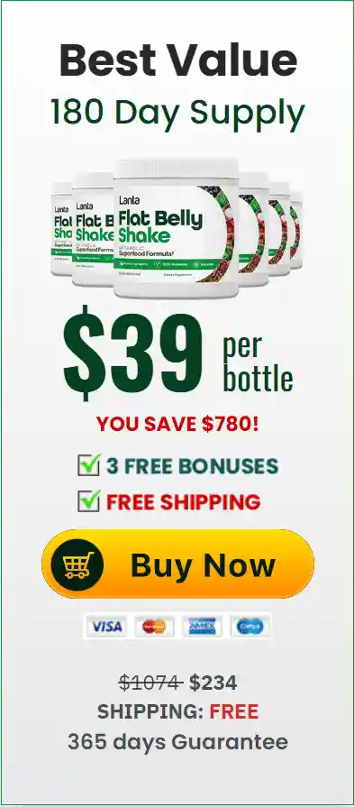 Lanta Flat Belly Shake 6 bottle price